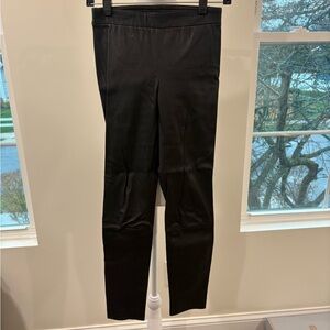 Theory Black Leather Leggings